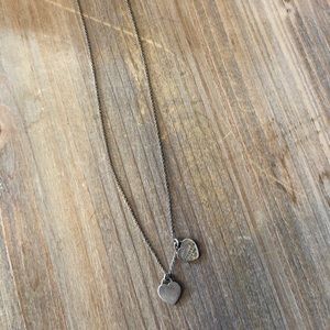 Tiffany & Co Double Heart Sterling Silver Necklace